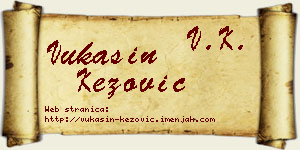 Vukašin Kezović vizit kartica